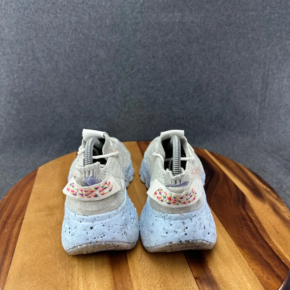 Nike Space Hippie 04 Be True Men's Sz 8 Low Top Sneakers Gray/Blue CZ6398-102